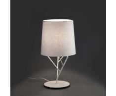 Faro Barcelona Tree 29867 - Sobremesas y lámparas de pie, 60W, acero y pantalla textil, color blanco