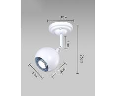 Simples raíles de hierro, iluminación de techo montado en la tienda de ropa de fondo de la sala Focos dormitorio moderno pared del balcón de pasillo (6 estilos disponibles) ( Estilo : A )
