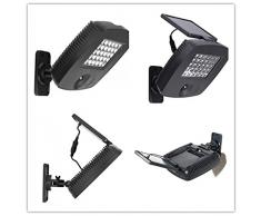 Mabor Foco LED Exterior Solar, Lámpara para Exterior, Foco de Jardín Ultra Brillante 200 Lúmenes LED con Panel Solar Sensor de Movimiento para Garaje, Jardín, Patio, Terraza, Puerta, Portal, etc.