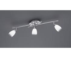 Trio 826610306 - Barra de focos con 3 luces, G9, LED, 2 W, 170 lm, 3000 K, color cromo