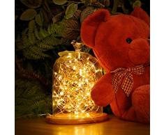 Kohree 10M 100LEDs Guirnaldas Luminosas Cadena de Luces Impermeable para Navidad Jardín fiestas,Cargar por USB