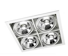Leds-c4 multidir - Downlight rectangular multidir qr-111 4x100w blanco