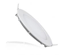 Súper delgada 9W Ronda Blanco cálido 3000-3500K LED luz del panel empotrada en el techo LED Lámpara con transformador