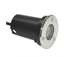 RSN LED 1W LED Foco empotrable al Aire Libre 1W IP67 Impermeable Iluminación para Exterior Jardín Patio Césped Paisaje