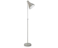 Philips myLiving Drin - Lámpara de pie, iluminación de interior, luz blanca cálida, bombilla fluorescente de 23 W, casquillo E27, altura 191 cm, color gris