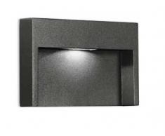 LÁMPARA DE PARED PARA EXTERIORES LED EMPOTRADA GES190C COLOR GRIS ANTRACITA