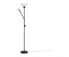 IKEA NO - lámpara uplighter / lectura Suelo, negro, blanco