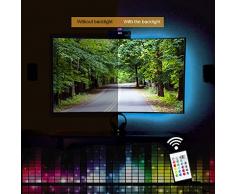 Usb Tira Led VILSOM Las tiras de LED, tira del LED, LED Franja, raya del LED, barra de LED, luces LED, tubos de luz LED, barra de luz LED, tiras LED, luces LED de Navidad, tubo de luz LED, 2M autoadhesivas, control remoto