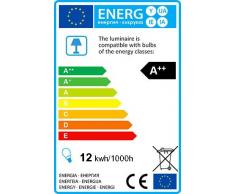 QAZQA Diseño,Moderno Lámpara de pie HANNO acero Metal Orgánica,Otros / Incluye LED Módulo LED Max. 1 x 12 Watt