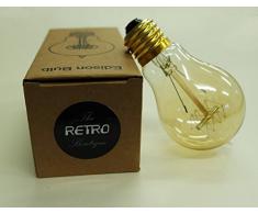 Bombilla Edison Vintage Incandescente E27 60W - 60mm Retro Antigua Filamento Carbono - The Retro Boutique ®