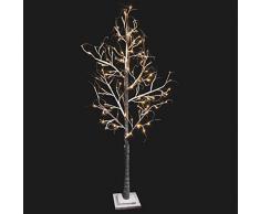 Árbol de Invierno LED de 1,80m apto para exteriores de luz cálida. Consta de 96 leds. Consume solo 4,8W.