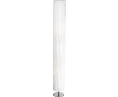 GLOBO Bailey lámpara de pie cromo con blanco biombo decorativo