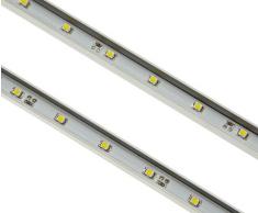 Posseik 5616 92 Rima - Barra De Luz Led Para Estante De Cristal, Metal