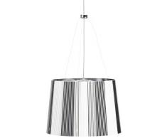Kartell 9080XX Ge - Lámpara de techo transparente cromada