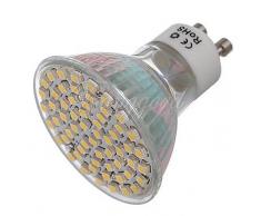 5W GU10 Focos LED Luces Empotradas 60 SMD 3528 300LM lm Blanco Cálido / Blanco Fresco Decorativa AC 100-240 / DC 12 V 6 piezas ( Color de Luz : Blanco Frío , Voltaje : 220v-5W )