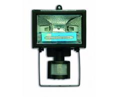 Electraline 63004 - Proyector halógeno con sensor de movimiento (IP44, 1500 lúmenes, 120 W) color negro