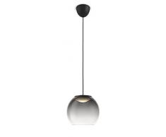 Philips myLiving Vienne - Lámpara colgante LED, iluminación de interior, luz blanca cálida, 4,5 W, equivalente a 37 W, cristal, color gris