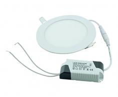 6 W LED Luminaria de techo empotrable lámpara de pared Ultraslim Blanco Cálido Spot redonda, 120 mm