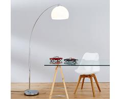 Duncan lámpara de pie, lámpara de arco de salón, H: 166cm, W: 122 cm, 30 cm Ø, 1x E27 max. 60W