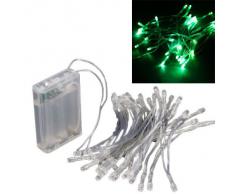Sonline 40-LEDs 13 Pies Cadena de Luz LED Iluminacion De Navidad -Verde