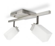 Philips myLiving Move - Barra de focos, iluminación interior, 2 luces, 40 W, 220 V, color gris