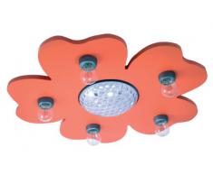 Niermann Standy Happy-Flower 775 - Lámpara de techo (LED, con proyector de cambio de color, con control a distancia), color naranja