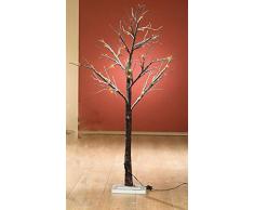 Fachhandel-Plus - Mini árbol led decorativo con 36 luces led, 60 cm aprox., luz de color blanco cálido