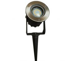 Para clavar en el suelo-empotrables de jardín de foco de luz para iluminación GU10-LED de las lámparas