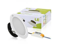 LE 18W 156mm Luz Empotrada LED, 36W Bombilla Fluorescente Equivalente, Blanco Cálido, Luces Empotradas en el Techo, Downlight
