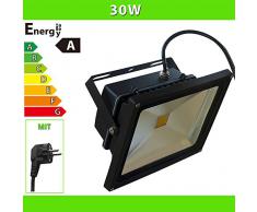 LEDVero iluminadas LED 30 W Foco reflector con enchufe