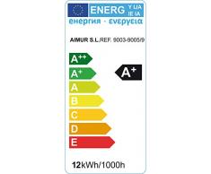 Aimur 10129R9R055 - Foco empotrado (cuadrado, basculante, módulo LED Sharp, 9 W, 5000 K), color marrón