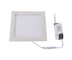 niceeshop(TM) 3W Lámpara de Techo Panel de Empotrada en Forma de Cuadrado con El Conductor del LED, Blanco