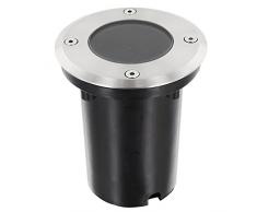HAVA - Foco empotrable de suelo para exteriores (LED GU10, IP65, circular, acero inoxidable y cristal, hasta 1000 kg)