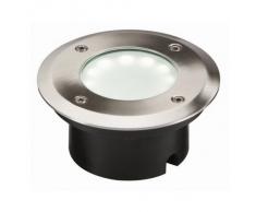 Knightsbridge LEDM08W - Foco LED empotrable para suelo (acero inoxidable, 1,2 W), color blanco
