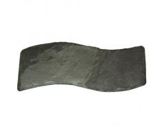 Platos individuales Slate 50 x 18 cm con onda en forma de plato/tabla de cortar queso, negro