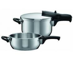 Silit - Olla rápida 2 pzs Sicomatic T-Plus, 3l y 4,5l, color gris