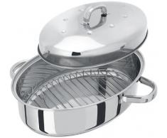 Judge - Cazuela para horno (ovalada, acero inoxidable, 32 cm, con base térmica)