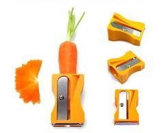 Cortador y Pelador de Vegetales con Forma de Sacapuntas para Zanahorias y Pepino - Utensilio de Cocina