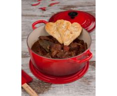 Le Creuset 25001180602461 - Cocotte redonda, 1,8 l, 2 personas, diámetro de 18 cm, color cereza