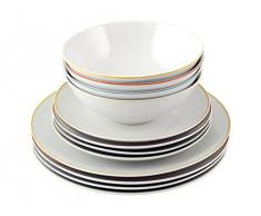 243Y97 - Vajilla 12 P Porcelana Coupe Sunny