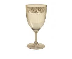 Villa D'Este Victoria Juego de 4 Copas de Vino, de Policarbonato, en Gris