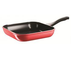 Mäser Domestic TOP Selection Telesto - Sartén de grill con recubrimiento cerámico ILAG, 28 unidades, 28 x 28 cm, color rojo y negro