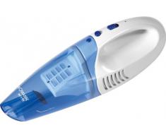 Bomann AKS 960 CB - Aspiradora de mano sin bolsa (funciona con batería, aspira en seco y en mojado), color blanco y azul