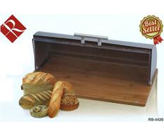 Renberg Breadbox - Panera, 38 x 26,8 x 14 cm, acero inoxidable