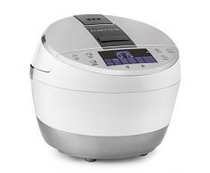 Klarstein Hotpot Robot de cocina multifunciones Multi Cooker 23 en 1 (950W potencia, 5L capacidad, control táctil, olla lenta, vapor, freidora, yogurtera, horno, arrocera, 23 programas, blanco)