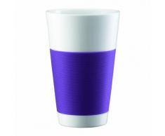 Bodum Canteen - Set de 2 vasos térmicos, 0,35 l, porcelana, color violeta