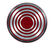 Tefal Bistro - Batería de cocina de 5 piezas, color rojo