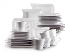 Domestic 921351 - Vajilla de 6 servicios (30 piezas), color blanco