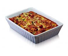 Kitchen Craft Italian - Fuente de horno rectangular (33 cm), color blanco