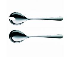 Kela 15954 Siena - Cubiertos para servir ensalada (25 cm), color plateado